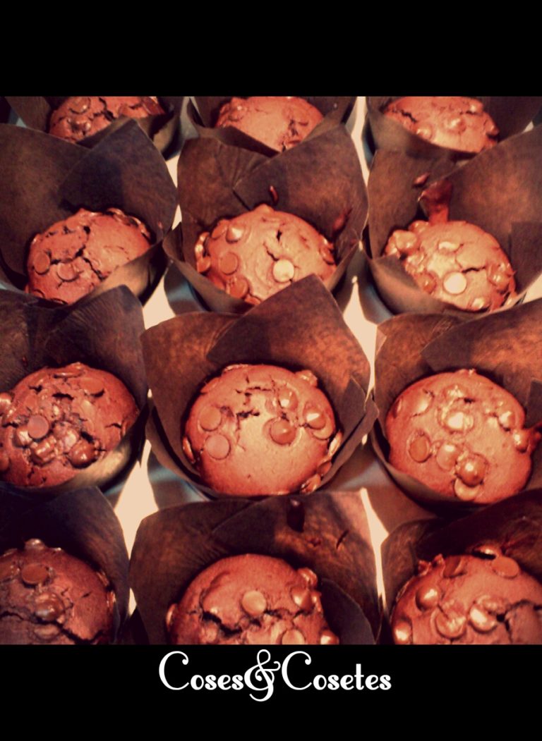 Muffins de Chocolate (ahora con más chocolate)